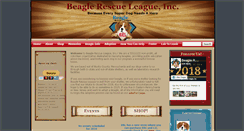 Desktop Screenshot of beaglerescueleague.org