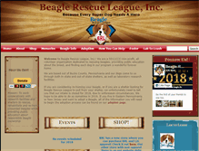 Tablet Screenshot of beaglerescueleague.org